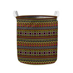 Vintage Ethnic Pattern Print Collapsible Laundry Basket