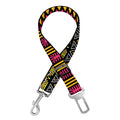 Vintage Ethnic Pattern Print Dog Seat Belt