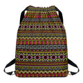 Vintage Ethnic Pattern Print Drawstring Backpack