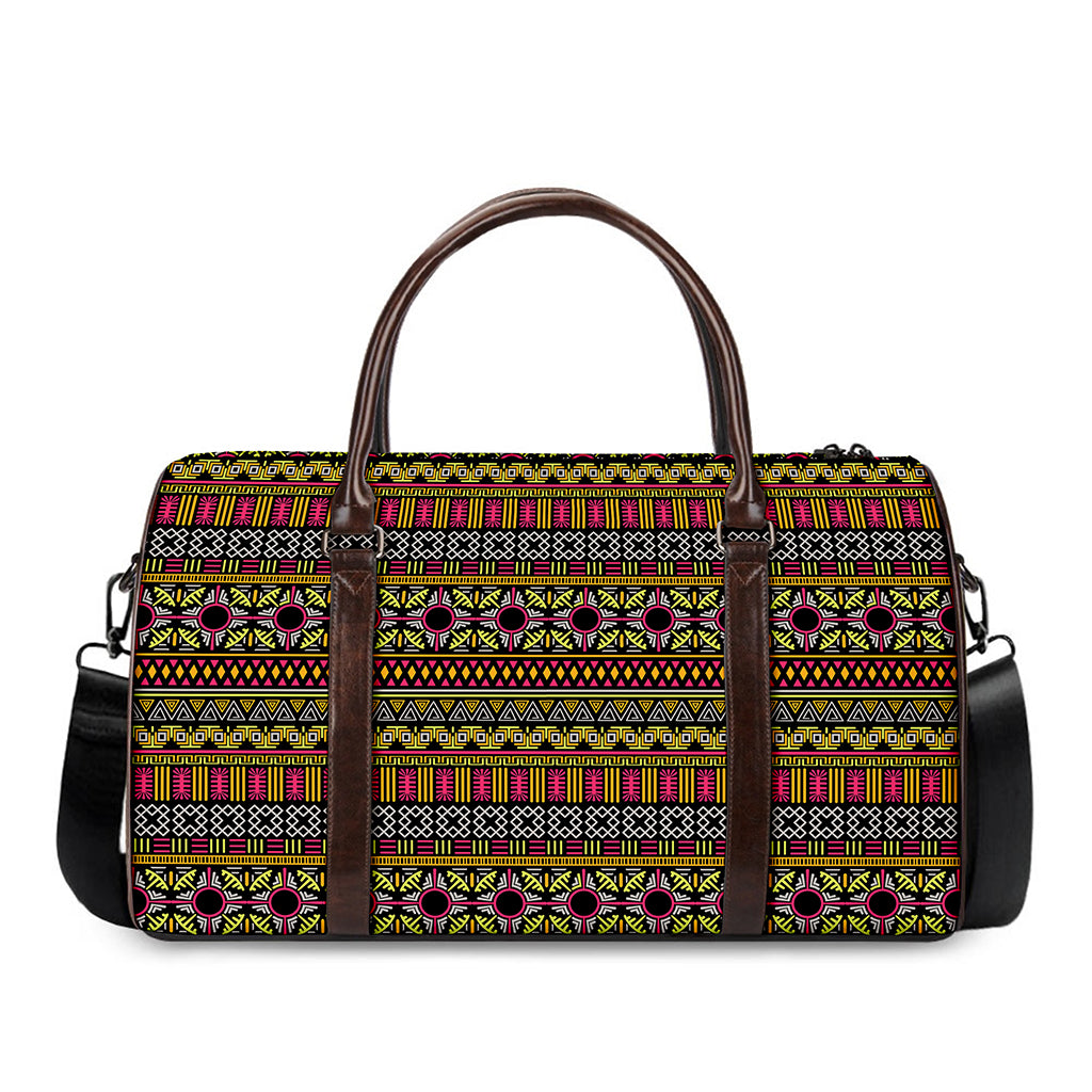 Vintage Ethnic Pattern Print Duffle Bag