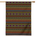 Vintage Ethnic Pattern Print House Flag