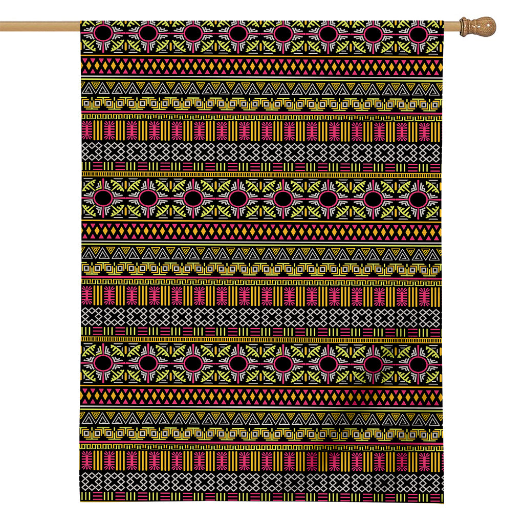 Vintage Ethnic Pattern Print House Flag