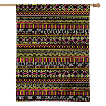 Vintage Ethnic Pattern Print House Flag