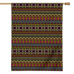 Vintage Ethnic Pattern Print House Flag