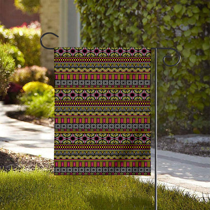 Vintage Ethnic Pattern Print House Flag