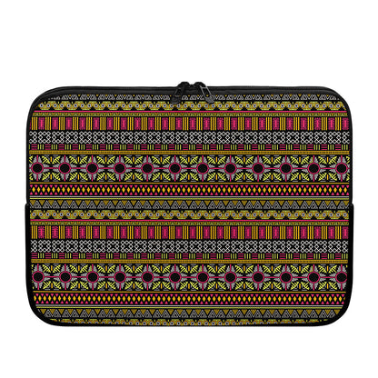 Vintage Ethnic Pattern Print Laptop Sleeve