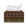 Vintage Ethnic Pattern Print Leather Tissue Box Cover