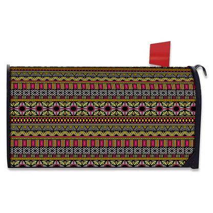 Vintage Ethnic Pattern Print Mailbox Cover