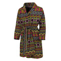 Vintage Ethnic Pattern Print Men's Bathrobe