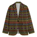 Vintage Ethnic Pattern Print Men's Blazer