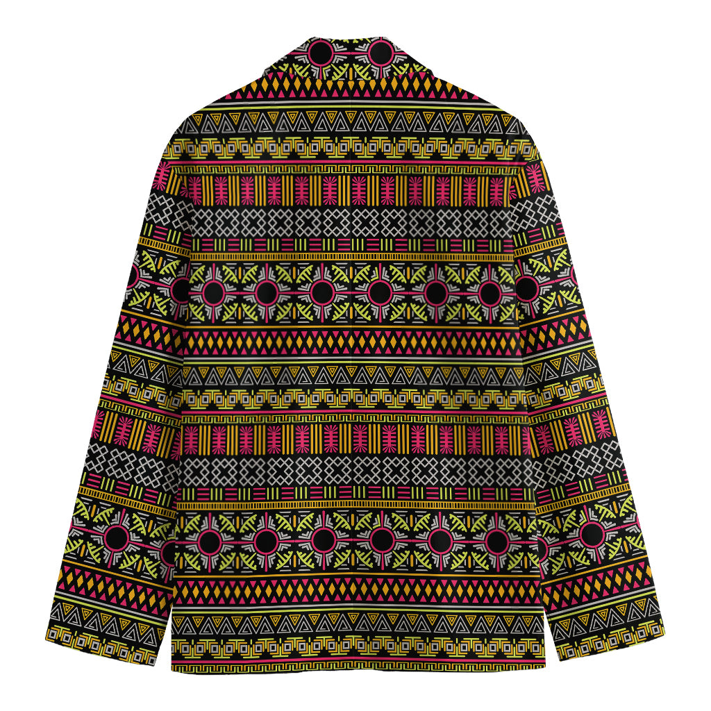 Vintage Ethnic Pattern Print Men's Blazer