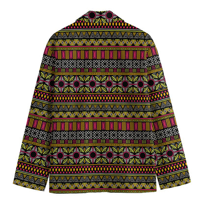 Vintage Ethnic Pattern Print Men's Blazer