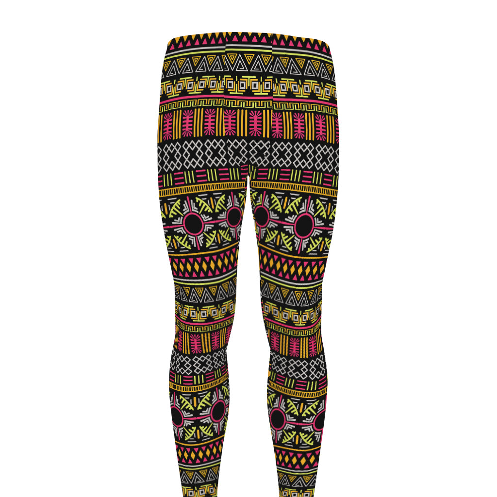 Vintage Ethnic Pattern Print Men's leggings
