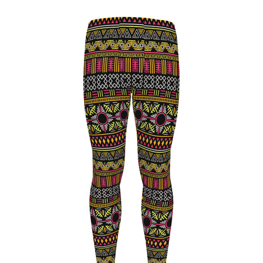 Vintage Ethnic Pattern Print Men's leggings