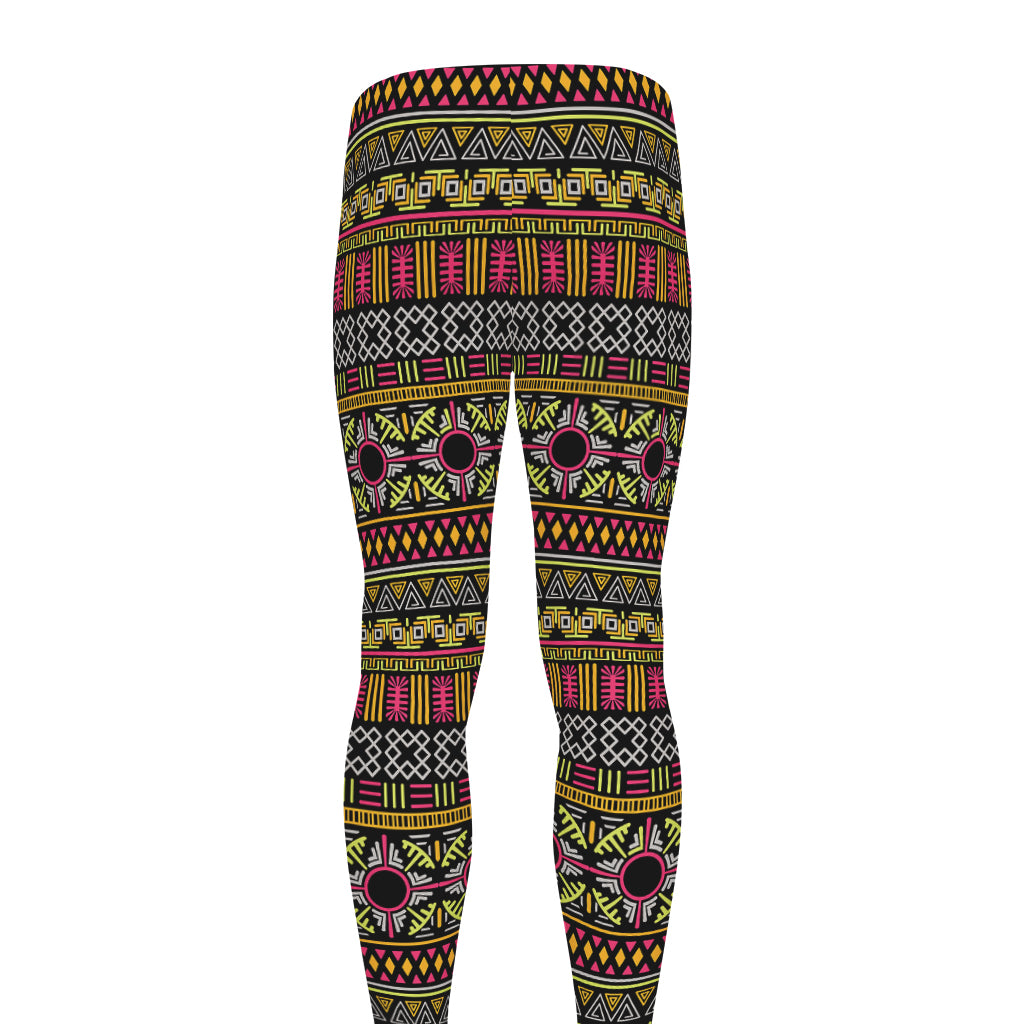 Vintage Ethnic Pattern Print Men's leggings