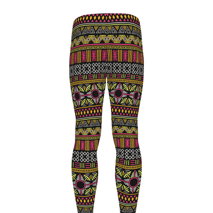 Vintage Ethnic Pattern Print Men's leggings