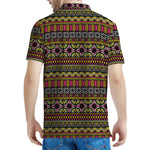 Vintage Ethnic Pattern Print Men's Polo Shirt