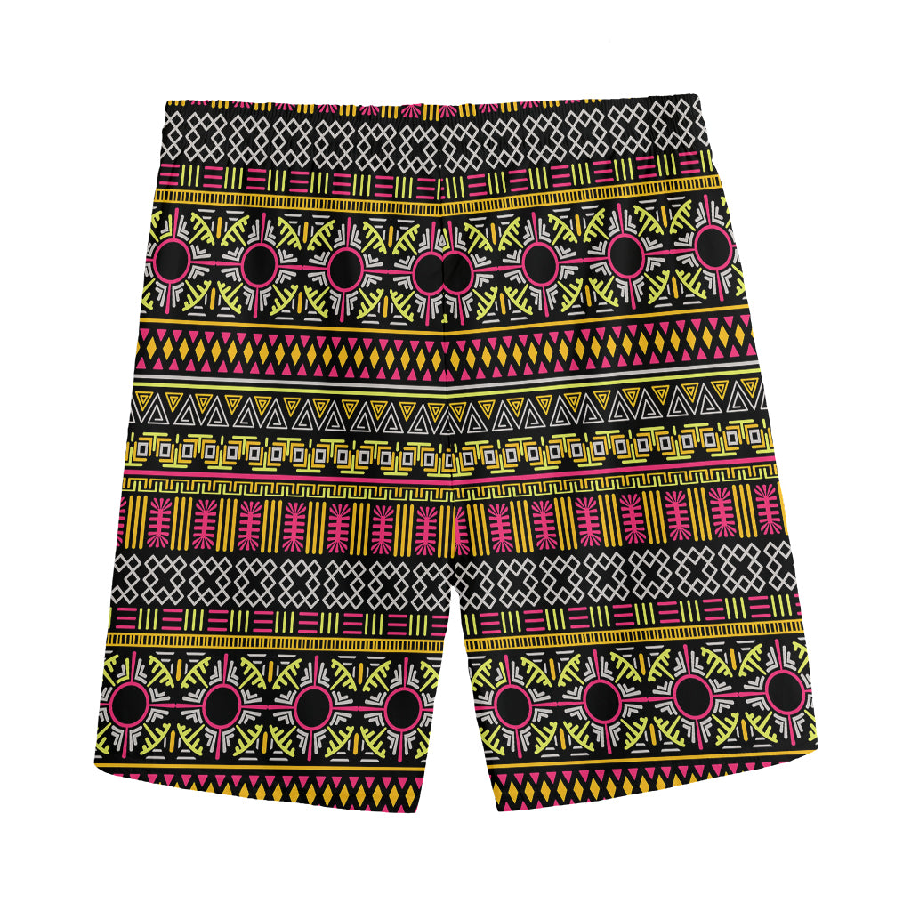 Vintage Ethnic Pattern Print Men's Sports Shorts