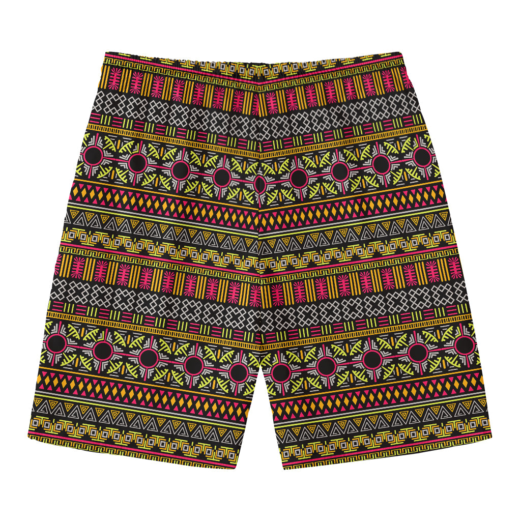 Vintage Ethnic Pattern Print Men's Swim Trunks
