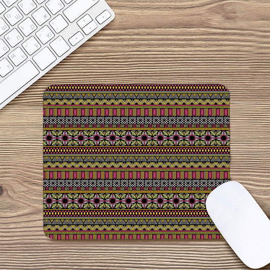 Vintage Ethnic Pattern Print Mouse Pad