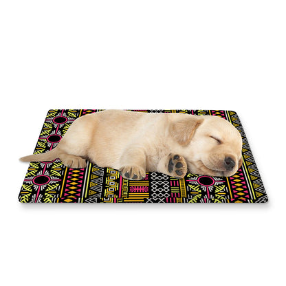Vintage Ethnic Pattern Print Pet Cooling Mat Cover