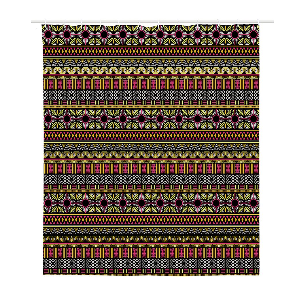 Vintage Ethnic Pattern Print Polyester Shower Curtain