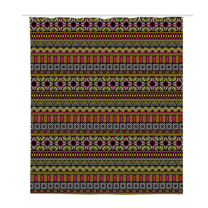 Vintage Ethnic Pattern Print Polyester Shower Curtain