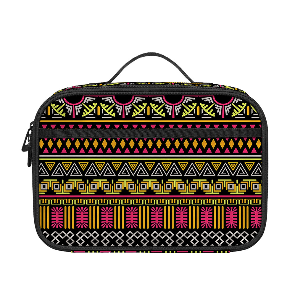 Vintage Ethnic Pattern Print Portable Lunch Bag