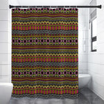 Vintage Ethnic Pattern Print Premium Shower Curtain