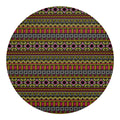 Vintage Ethnic Pattern Print Round Blanket