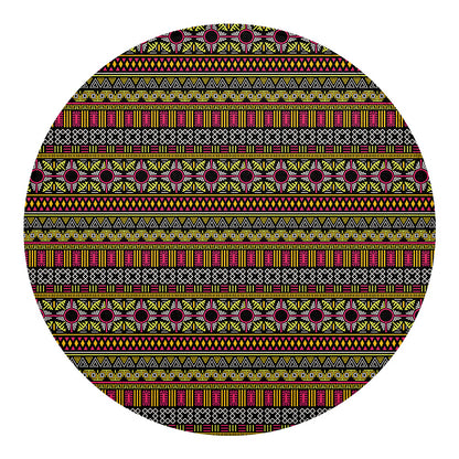 Vintage Ethnic Pattern Print Round Blanket