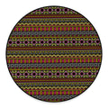 Vintage Ethnic Pattern Print Round Floor Mat