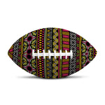 Vintage Ethnic Pattern Print Rugby Ball