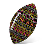 Vintage Ethnic Pattern Print Rugby Ball