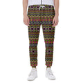 Vintage Ethnic Pattern Print Joggers