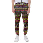 Vintage Ethnic Pattern Print Scuba Joggers