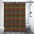 Vintage Ethnic Pattern Print Shower Curtain