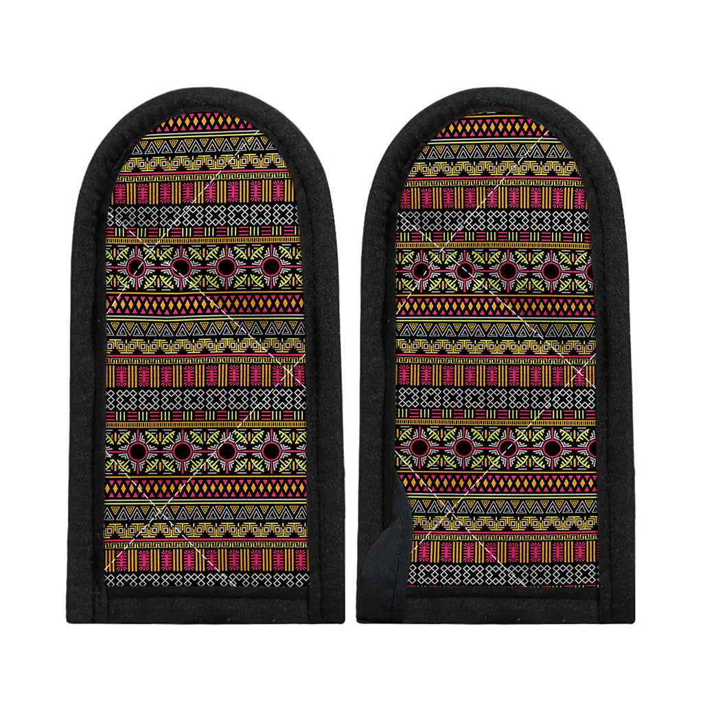 Vintage Ethnic Pattern Print Skillet Handle Cover