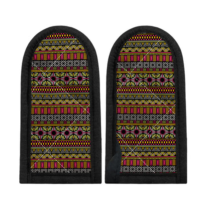 Vintage Ethnic Pattern Print Skillet Handle Cover