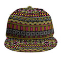 Vintage Ethnic Pattern Print Snapback Cap