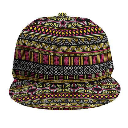 Vintage Ethnic Pattern Print Snapback Cap