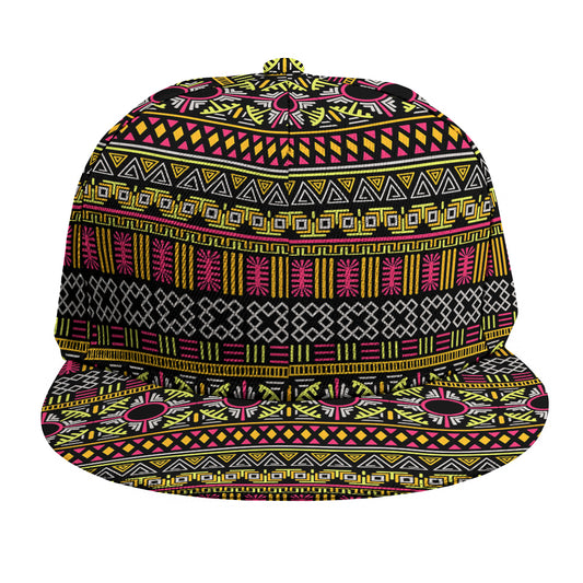 Vintage Ethnic Pattern Print Snapback Cap
