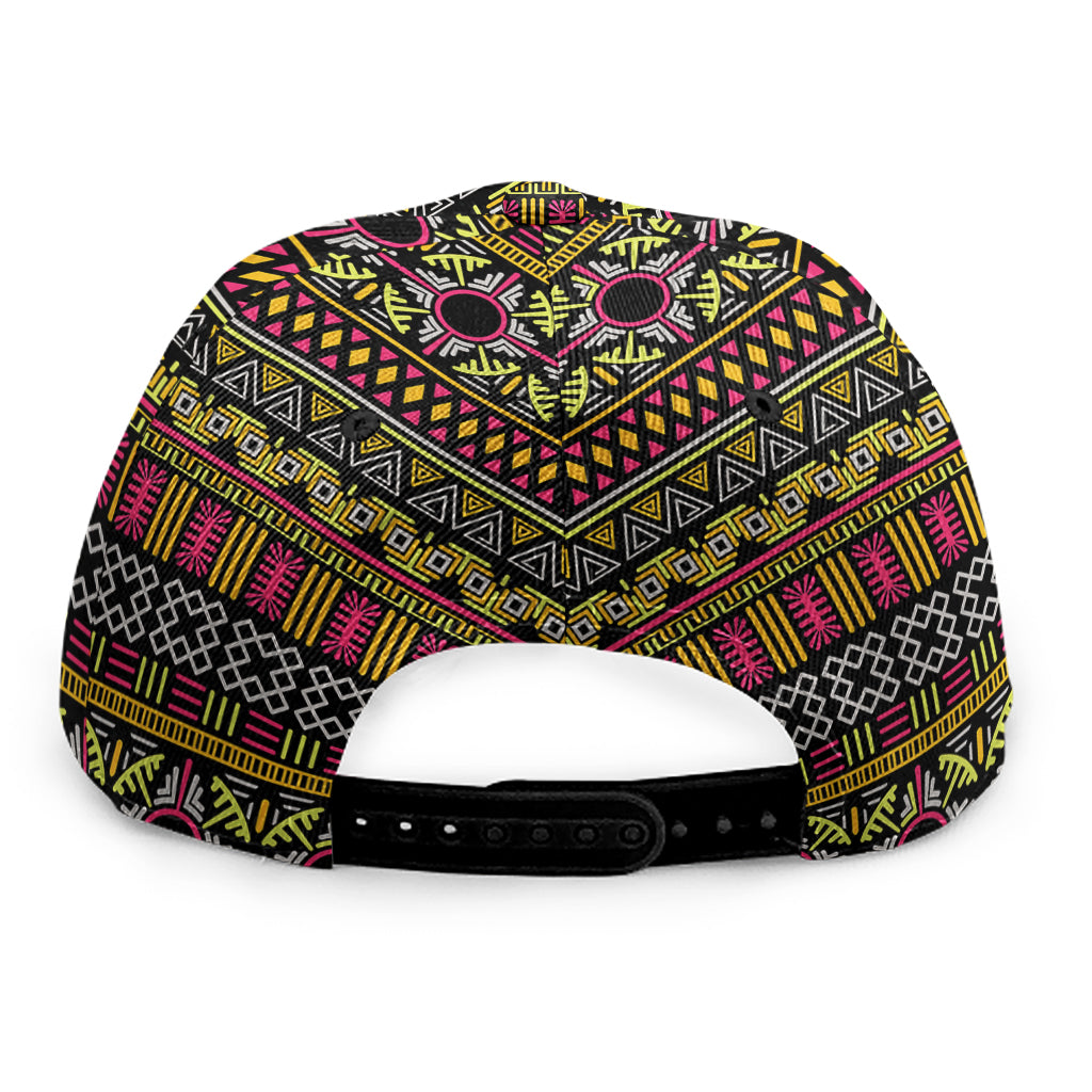 Vintage Ethnic Pattern Print Snapback Cap