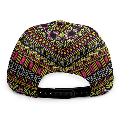 Vintage Ethnic Pattern Print Snapback Cap