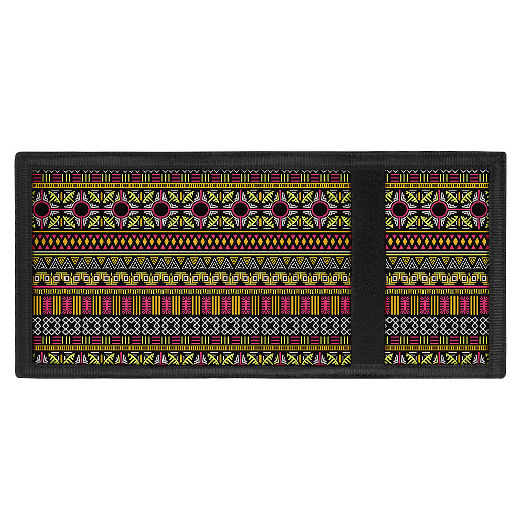 Vintage Ethnic Pattern Print Trifold Wallet