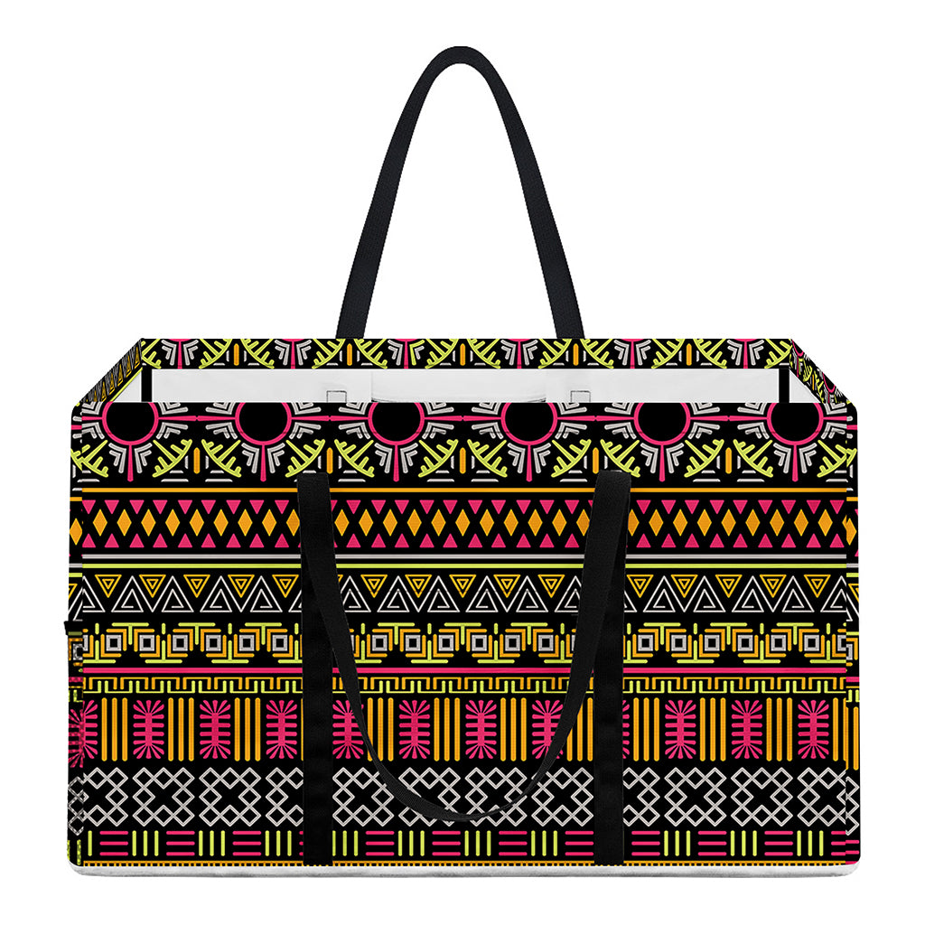 Vintage Ethnic Pattern Print Utility Tote Bag