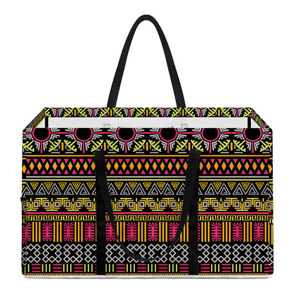 Vintage Ethnic Pattern Print Utility Tote Bag