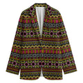 Vintage Ethnic Pattern Print Women's Blazer