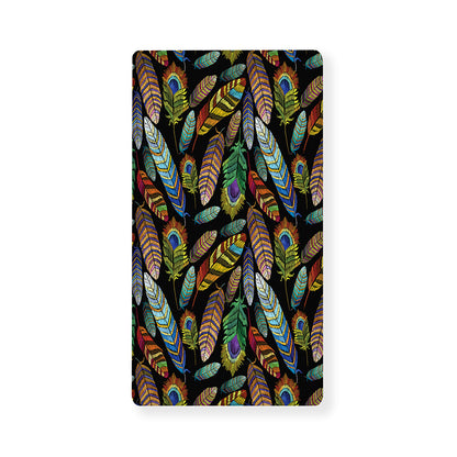 Vintage Feather Pattern Print Baby Crib Sheet