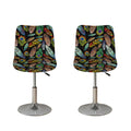 Vintage Feather Pattern Print Bar Stool Covers
